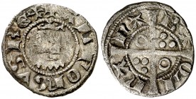 Alfons III (1327-1336). Barcelona. Diner. (Cru.V.S. 367 var) (Cru.C.G. 2185b). 1 g. Rara. MBC/MBC+.
