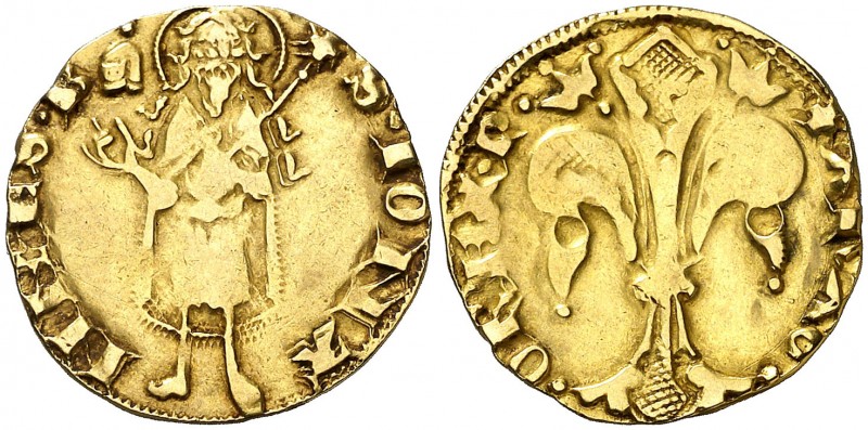 Pere III (1336-1387). Perpinyà. Florí. (Cru.V.S. 386) (Cru.Comas 15) (Cru.C.G. 2...