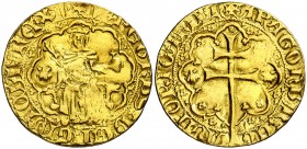 Pere III (1336-1387). Mallorca. Ral d'or. (Cru.V.S. 434) (Cru.C.G. 2249). 3,76 g. Rara. MBC+.