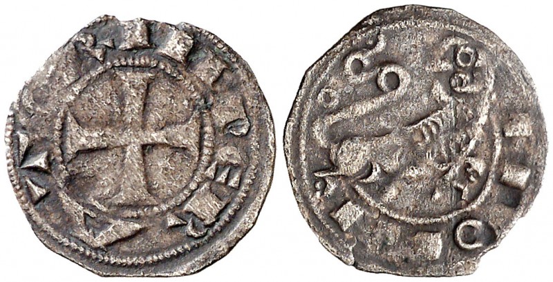 Alfonso VII (1126-1157). León. Meaja. (AB. 87 var) (MM. A7:53.1). 0,38 g. Rara. ...