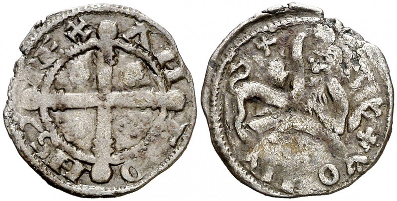 Alfonso IX (1188-1230). Santiago de Compostela. Dinero. (AB. 130.3) (M.M. A9:5.1...