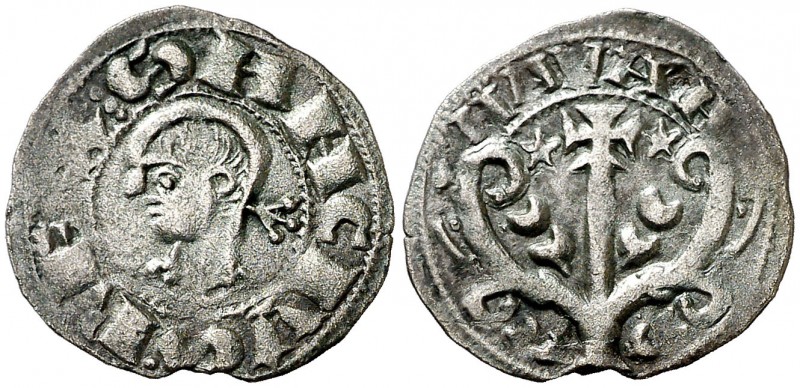 Sancho el Sabio (1150-1194). Navarra. Dinero. (Cru.V.S. 222). 0,82 g. Escasa. MB...