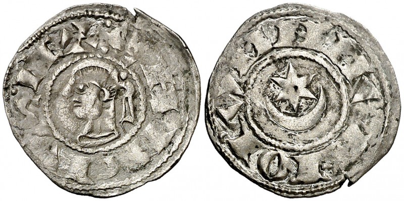 Sancho el Fuerte (1194-1234). Navarra. Dinero. (Cru.V.S. 224). 1,03 g. Escasa. M...