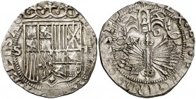 Reyes Católicos. Sevilla. . 2 reales. (Cal. 265). 6,84 g. MBC.