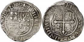 s/d. Felipe II. México. O. 4 reales. (Cal. 335). 13,50 g. Rayitas en reverso. Ex Áureo 22/09/1997, nº 638. (MBC/MBC-).