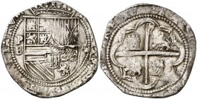 * s/d. Felipe II. Potosí. B. 8 reales. (Cal. 158). 23,78 g. Buen ejemplar. Moneda exenta de pago de tasas de exportación. This coin is exempt from any...