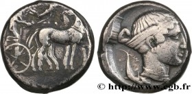 SICILY - SYRACUSE
Type : Tétradrachme 
Date : c. 450-440 AC. 
Mint name / Town : Syracuse 
Metal : silver 
Diameter : 24  mm
Orientation dies : 9  h.
...