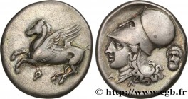 CORINTHIA - CORINTH
Type : Statère 
Date : c. 330 AC. 
Mint name / Town : Corinthe, Corinthie 
Metal : silver 
Diameter : 23  mm
Orientation dies : 12...