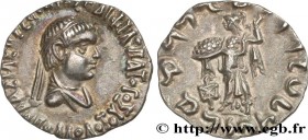 BACTRIA - BACTRIAN KINGDOM - APOLLODOTUS II
Type : Drachme 
Date : c. 85-65. AC. 
Mint name / Town : Punjab 
Metal : silver 
Diameter : 16  mm
Orienta...