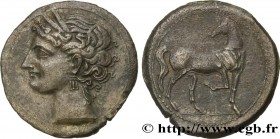 ZEUGITANA - CARTHAGE
Type : Trihemishekel 
Date : c. 203-201 AC. 
Mint name / Town : Carthage, Zeugitane 
Metal : billon 
Diameter : 26,5  mm
Orientat...