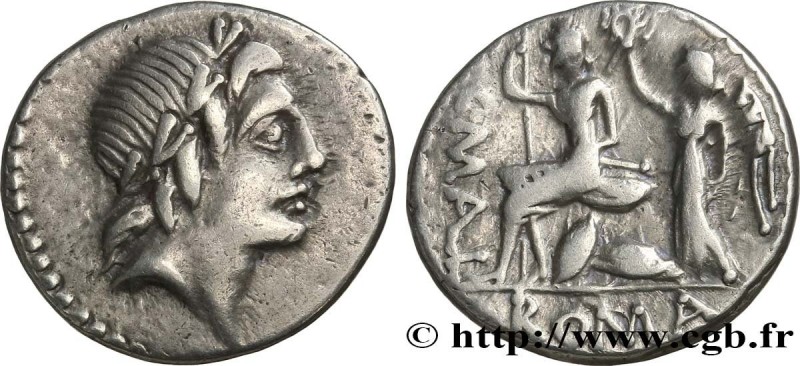 POBLICIA
Type : Denier 
Date : 96 AC. 
Mint name / Town : Italie 
Metal : silver...