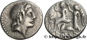 POBLICIA
Type : Denier 
Date : 96 AC. 
Mint name / Town : Italie 
Metal : silver 
Millesimal fineness : 950  ‰
Diameter : 18,5  mm
Orientation dies : ...