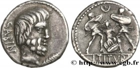 TITURIA
Type : Denier 
Date : 89 AC. 
Mint name / Town : Rome 
Metal : silver 
Millesimal fineness : 950  ‰
Diameter : 18  mm
Orientation dies : 4  h....