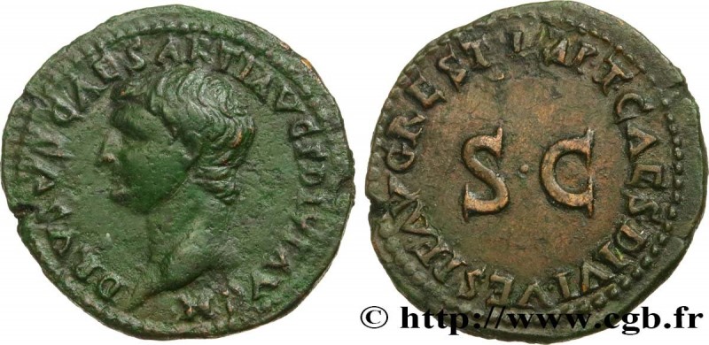 DRUSUS JUNIOR
Type : As 
Date : 80 
Mint name / Town : Rome 
Metal : copper 
Dia...