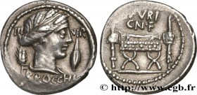 FURIA
Type : Denier 
Date : 63 AC. 
Mint name / Town : Rome 
Metal : silver 
Millesimal fineness : 950  ‰
Diameter : 18,5  mm
Orientation dies : 7  h....