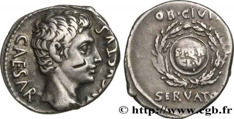 AUGUSTUS
Type : Denier 
Date : c. 19 AC. 
Mint name / Town : Espagne, atelier 2,...