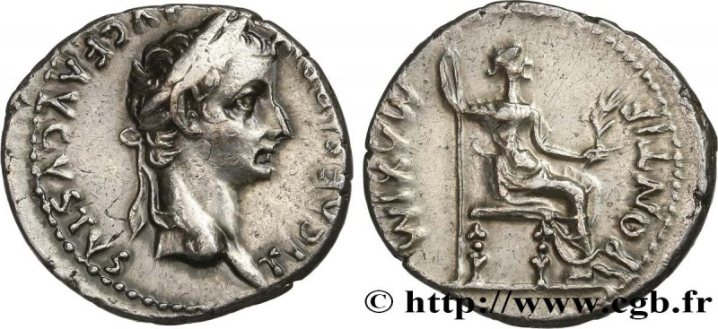 TIBERIUS
Type : Denier 
Date : c. 15-37 
Mint name / Town : Lyon 
Metal : silver...
