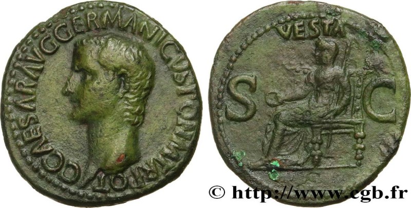 CALIGULA
Type : As 
Date : 37-38 
Mint name / Town : Rome 
Metal : copper 
Diame...