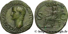 CALIGULA
Type : As 
Date : 37-38 
Mint name / Town : Rome 
Metal : copper 
Diameter : 29  mm
Orientation dies : 6  h.
Weight : 11,66  g.
Obverse legen...