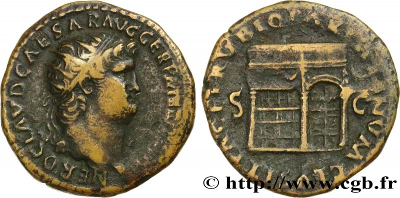 NERO
Type : Dupondius 
Date : 65 
Mint name / Town : Rome 
Metal : bronze 
Diame...