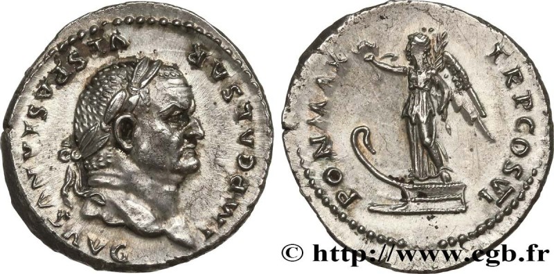VESPASIAN
Type : Denier 
Date : 75 
Mint name / Town : Rome 
Metal : silver 
Mil...