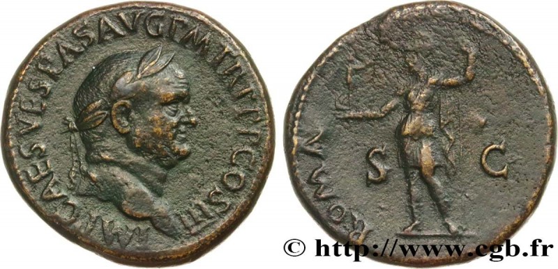 VESPASIAN
Type : Sesterce 
Date : 71 
Mint name / Town : Rome 
Metal : bronze 
D...