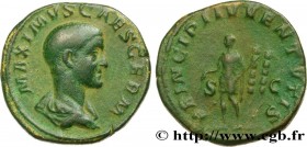MAXIMUS CAESAR
Type : Sesterce 
Date : 237 
Mint name / Town : Rome 
Metal : copper 
Diameter : 30  mm
Orientation dies : 1  h.
Weight : 22,35  g.
Rar...