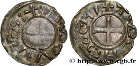 LOUIS IV - IMMOBILIZED COINAGE
Type : Denier 
Date : c. 1000 
Mint name / Town : Langres 
Metal : silver 
Diameter : 21,5  mm
Orientation dies : 6  h....