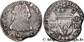 HENRY III
Type : Teston, 3e type, col fraisé 
Date : 1576 
Mint name / Town : Toulouse 
Quantity minted : 179469 
Metal : silver 
Millesimal fineness ...