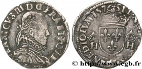 HENRY III
Type : Demi-teston, 3e type, col fraisé 
Date : 1576 
Mint name / Town : Bayonne 
Quantity minted : 77520 
Metal : silver 
Millesimal finene...