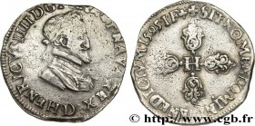 HENRY IV
Type : Demi-franc, type de Lyon 
Date : 1595 
Mint name / Town : Lyon 
Quantity minted : 269100 
Metal : silver 
Millesimal fineness : 833  ‰...