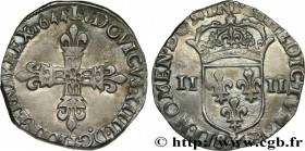 LOUIS XIV "THE SUN KING"
Type : Quart d'écu, croix de face 
Date : 1644 
Mint name / Town : Bordeaux 
Quantity minted : 73004 
Metal : silver 
Millesi...