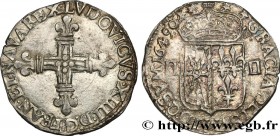 LOUIS XIV "THE SUN KING"
Type : Quart d'écu de Navarre 
Date : 1649 
Mint name / Town : Saint-Palais 
Metal : silver 
Millesimal fineness : 917  ‰
Dia...