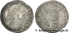 LOUIS XIV "THE SUN KING"
Type : Douzième d'écu de Béarn à la mèche longue 
Date : 1660 
Mint name / Town : Morlaàs 
Metal : silver 
Millesimal finenes...