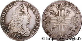 LOUIS XIV "THE SUN KING"
Type : Quart d'écu aux huit L, 1er type, (type définitif) 
Date : 1691 
Mint name / Town : Bordeaux 
Metal : silver 
Millesim...