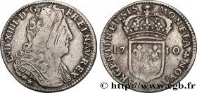 LOUIS XIV "THE SUN KING"
Type : Vingt-deux sols 
Date : 1710 
Mint name / Town : Strasbourg 
Quantity minted : 327713 
Metal : silver 
Millesimal fine...