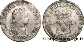 LOUIS XV THE BELOVED
Type : Quarante sols de Strasbourg 
Date : 1716 
Mint name / Town : Strasbourg 
Metal : silver 
Millesimal fineness : 917  ‰
Diam...