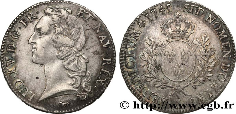 LOUIS XV THE BELOVED
Type : Écu dit "au bandeau" 
Date : 1741 
Mint name / Town ...