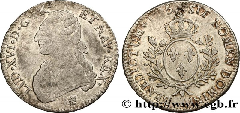 LOUIS XVI
Type : Écu dit "aux branches d'olivier" 
Date : 1785 
Mint name / Town...