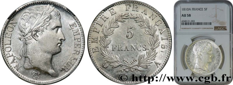 PREMIER EMPIRE / FIRST FRENCH EMPIRE
Type : 5 francs Napoléon Empereur, Empire f...