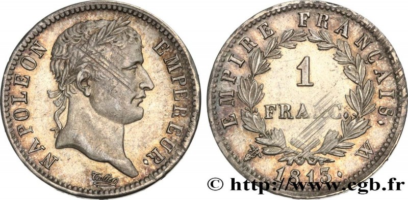 PREMIER EMPIRE / FIRST FRENCH EMPIRE
Type : 1 franc Napoléon Ier tête laurée, Em...