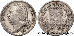 LOUIS XVIII
Type : 1 franc Louis XVIII 
Date : 1823 
Mint name / Town : La Rochelle 
Quantity minted : 13475 
Metal : silver 
Millesimal fineness : 90...
