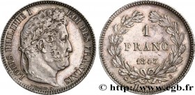 LOUIS-PHILIPPE I
Type : 1 franc Louis-Philippe, couronne de chêne 
Date : 1843 
Mint name / Town : Rouen 
Quantity minted : 130057 
Metal : silver 
Mi...