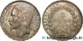 II REPUBLIC
Type : 5 francs Louis-Napoléon, 2ème type 
Date : 1852 
Mint name / Town : Paris 
Quantity minted : 16096228 
Metal : silver 
Millesimal f...