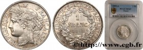 III REPUBLIC
Type : 1 franc Cérès, IIIe République 
Date : 1895 
Mint name / Town : Paris 
Quantity minted : 3200000 
Metal : silver 
Millesimal finen...