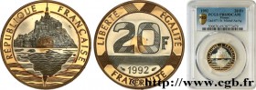 COMMEMORATIVE COINS MONNAIE DE PARIS
Type : Belle Épreuve Or/Argent 20 francs - Mont Saint-Michel 
Date : 1992 
Mint name / Town : Pessac 
Quantity mi...