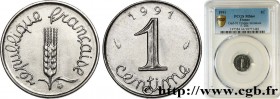 V REPUBLIC
Type : 1 centime Épi, frappe monnaie 
Date : 1991 
Mint name / Town : Pessac 
Quantity minted : 2511 
Metal : stainless steel 
Diameter : 1...