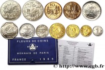 V REPUBLIC
Type : Boîte Fleur de Coins 
Date : 1985 
Mint name / Town : Paris 
Quantity minted : 12500 
Catalogue references : F.5000/42 
Predigree : ...