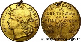 ALGERIA - THIRD REPUBLIC
Type : Médaille, Souvenir du centenaire de la ville d’Alger 
Date : 1930 
Metal : aluminium 
Diameter : 38  mm
Weight : 4,88 ...