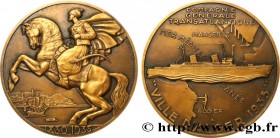 III REPUBLIC
Type : Médaille, Mise en service du “Ville d’Alger” 
Date : 1935 
Metal : bronze 
Diameter : 68  mm
Engraver : Delamarre R. 
Weight : 149...